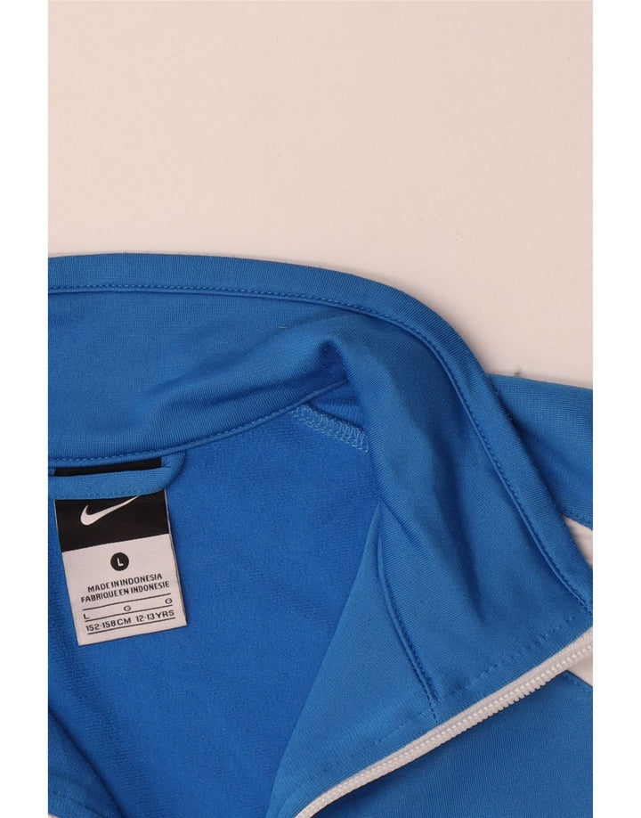 Jachetă de trening pentru băieți Nike 12-13 ani, mare, albastru, poliester color bloc