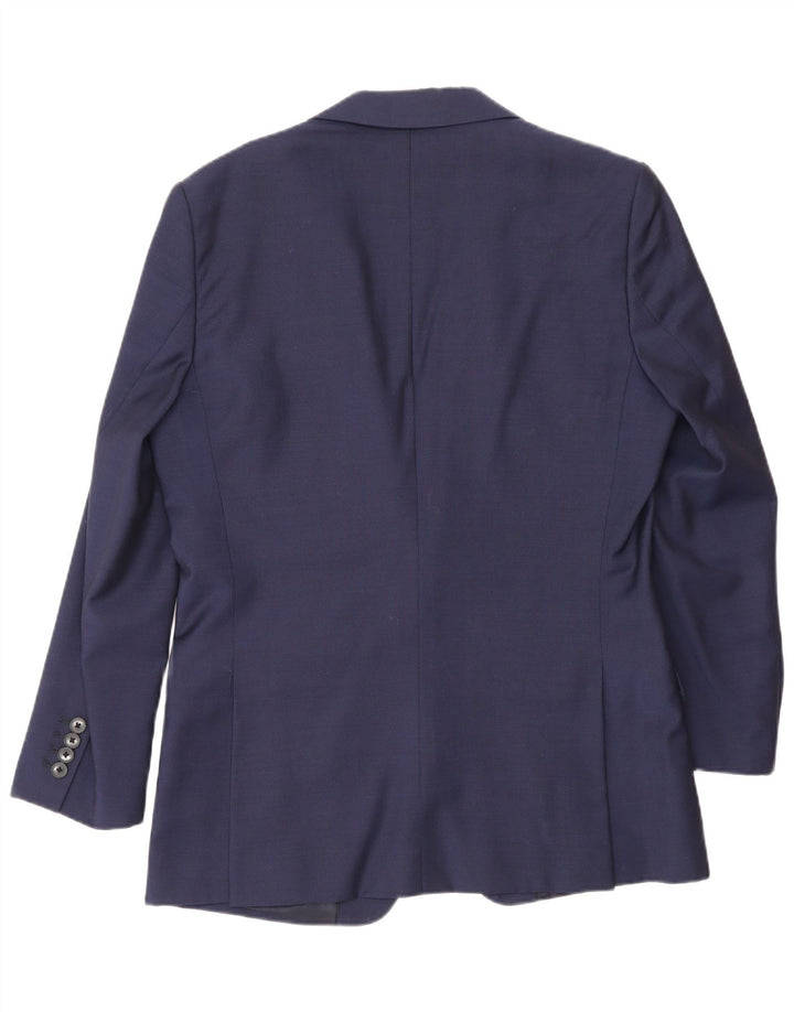 Jachetă Blazer pentru bărbați Reiss cu 1 nasture UK 38 Mediu Lână bleumarin