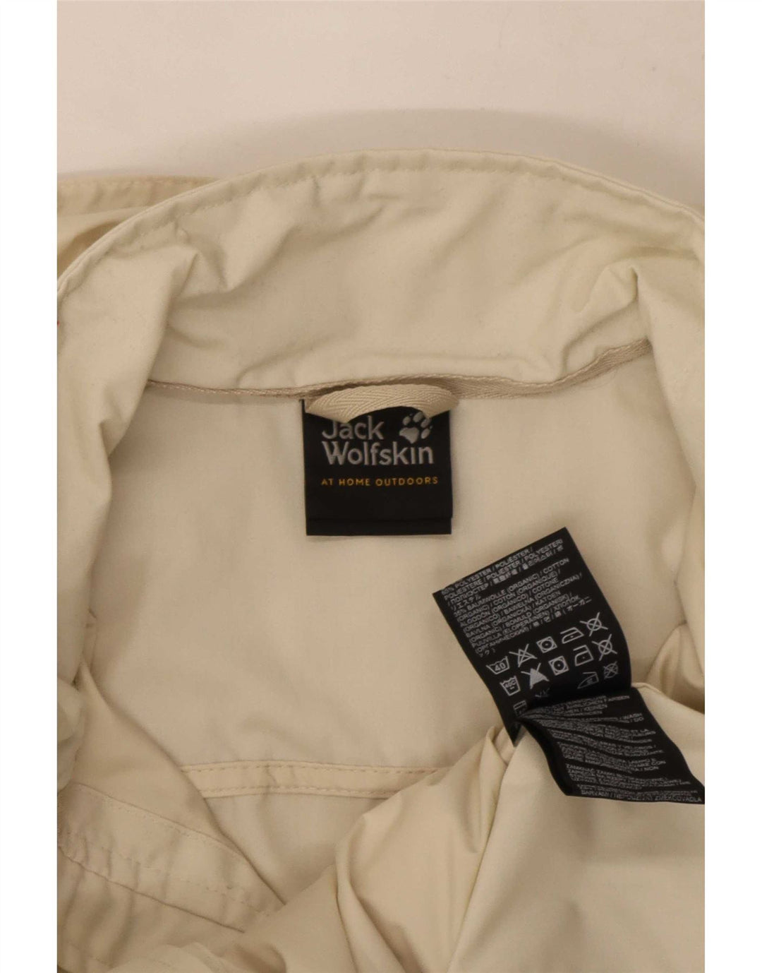 Jack Wolfskin Jachetă de ploaie cu glugă pentru femei UK 6 XS Poliester alb