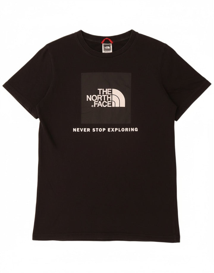 Tricou grafic pentru băieți THE NORTH FACE Top 14-15 ani XL bumbac negru