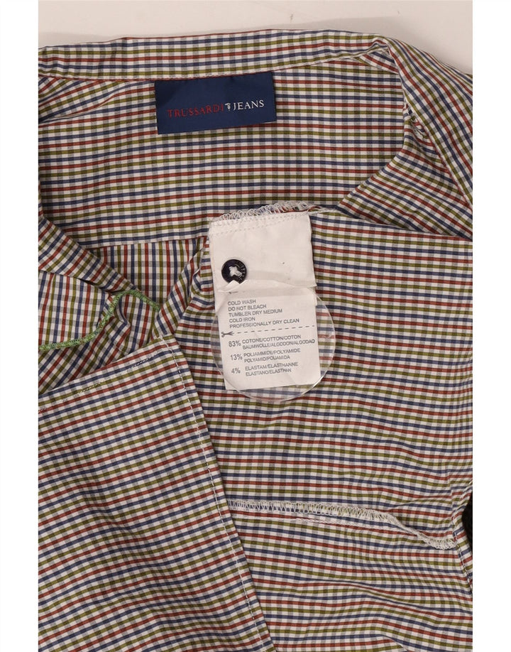 Bluză Trussardi Jeans pentru femei cu volane în față, UK 6 XS, multicolor