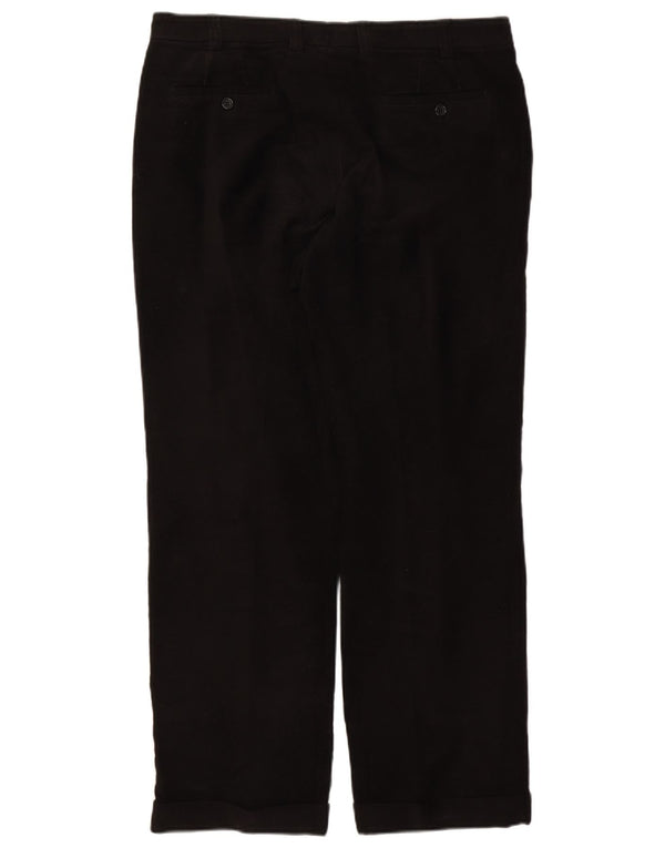 Massimo Dutti Pantaloni drepți pentru bărbați EU 46 XL W36 L31 bumbac negru