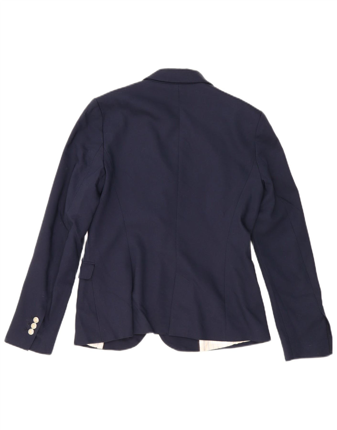 Sacou blazer pentru femei Zara cu 1 nasture UK 12 Poliester mediu bleumarin
