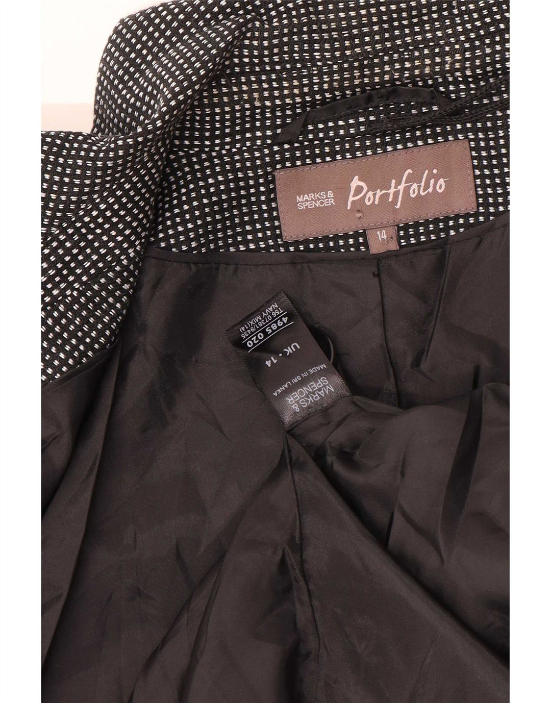 Jachetă pentru femei Marks & Spencer cu 4 nasturi, UK 14, bleumarin mediu