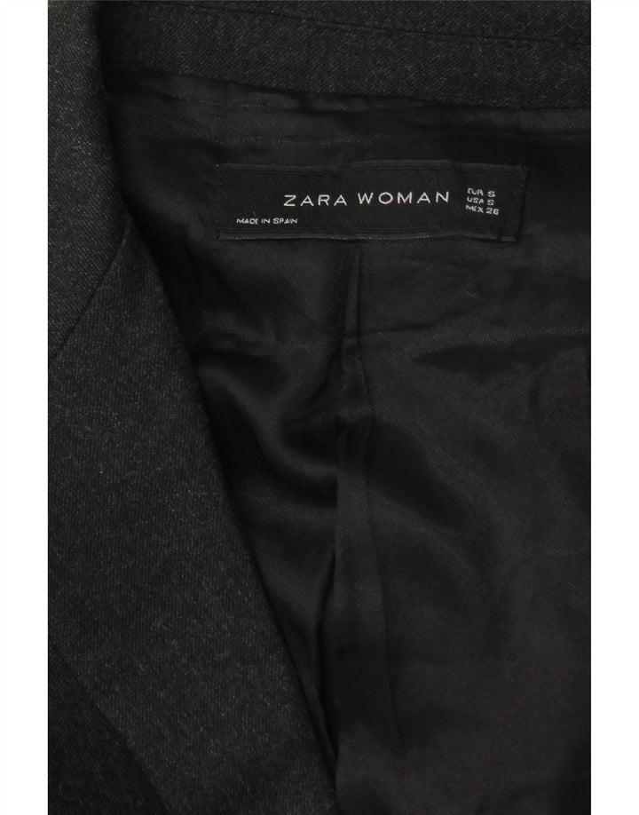 Blazer pentru femei Zara cu 2 nasturi, UK 10, gri mic