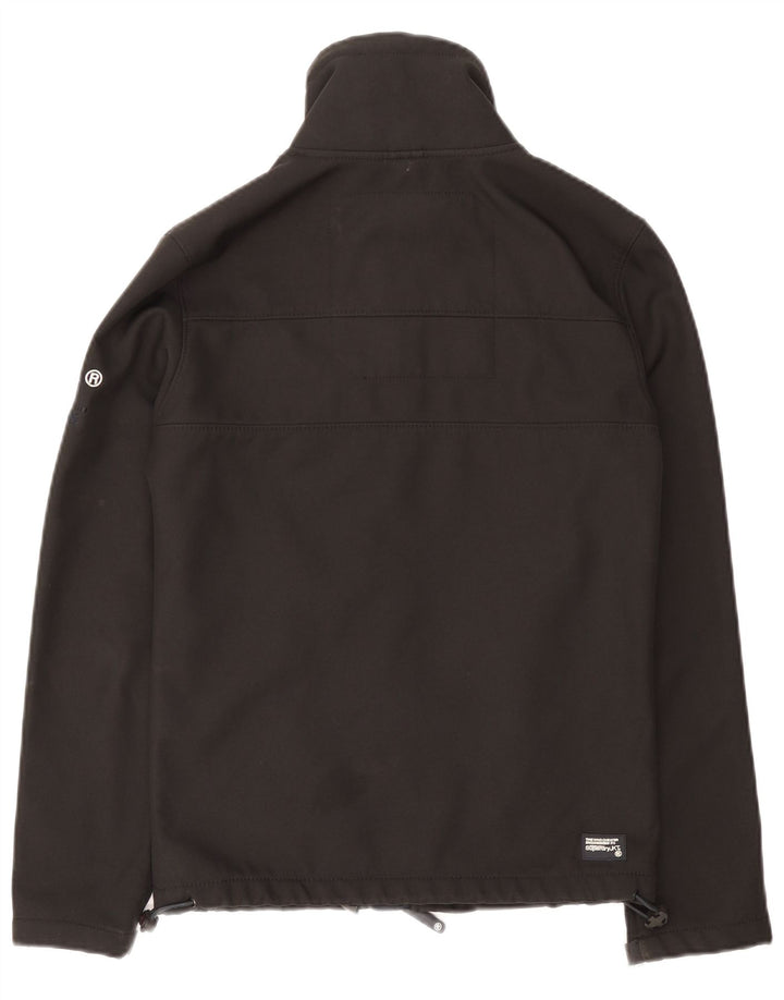 Jachetă Windtrekker Windbreaker pentru bărbați Superdry UK 34 XS Poliester negru