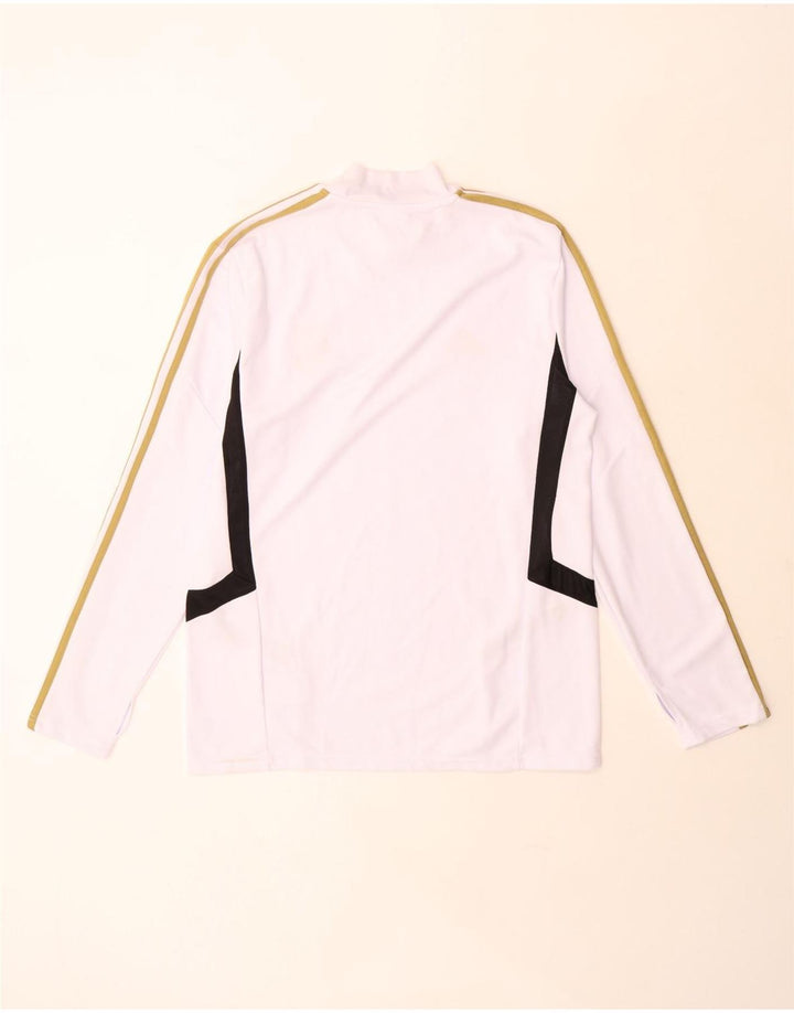 Adidas Real Madrid Top cu mânecă lungă XL, alb, poliester