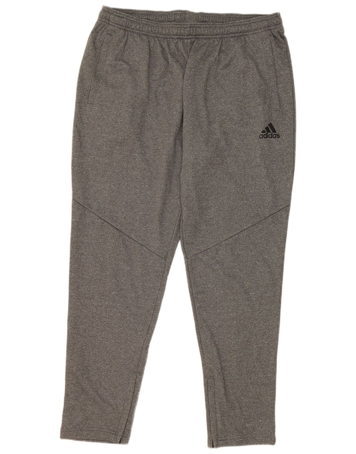 Pantaloni de trening Adidas pentru bărbați, XL, gri poliester cu pături