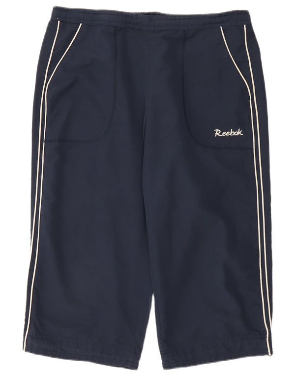 Bermude sport Reebok pentru femei UK 14, mari, poliester, albastru