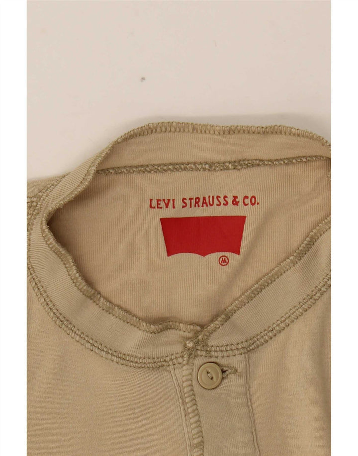 Top pentru bărbați Levi's cu mânecă lungă, bej mediu