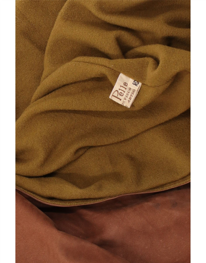 Jachetă din piele vintage pentru bărbați IT 52 XL din piele maro