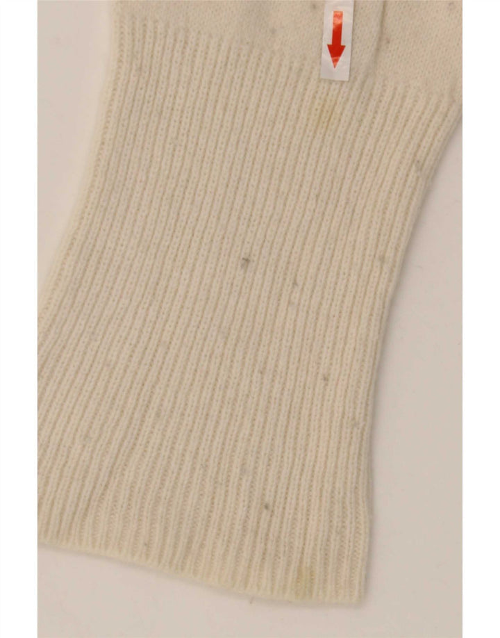 Pulover cardigan supradimensionat pentru femei Zara UK 10 Lână albă mică