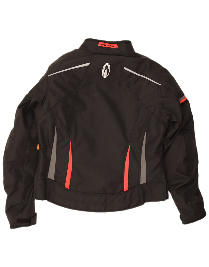 RICHA Womens Racer Jacket UK 42 XL Black Colourblock
