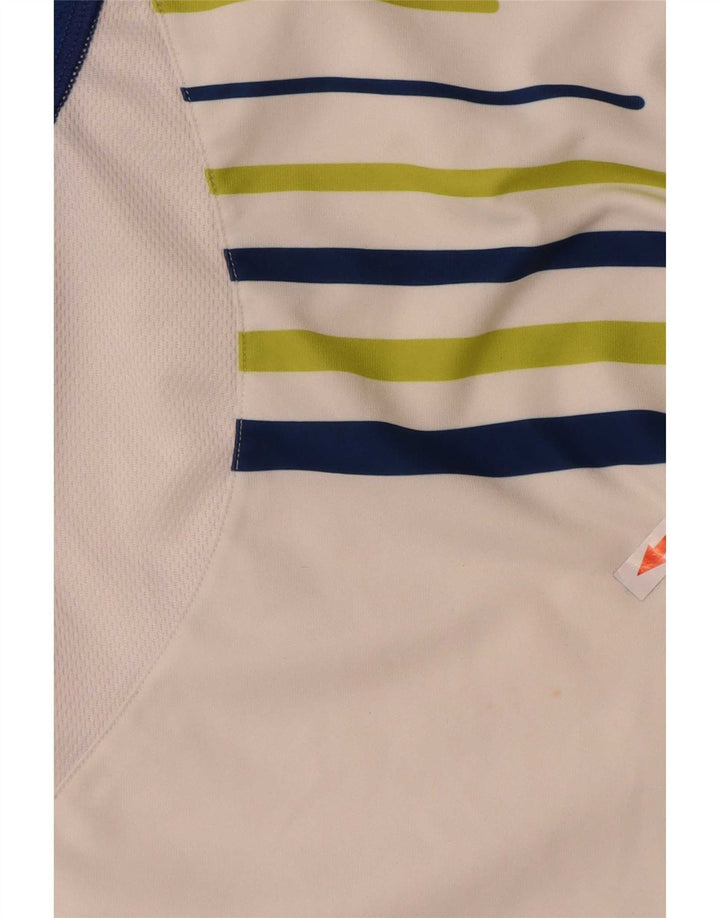 Tricou polo Sergio Tacchini pentru bărbați, mare, alb, din poliester