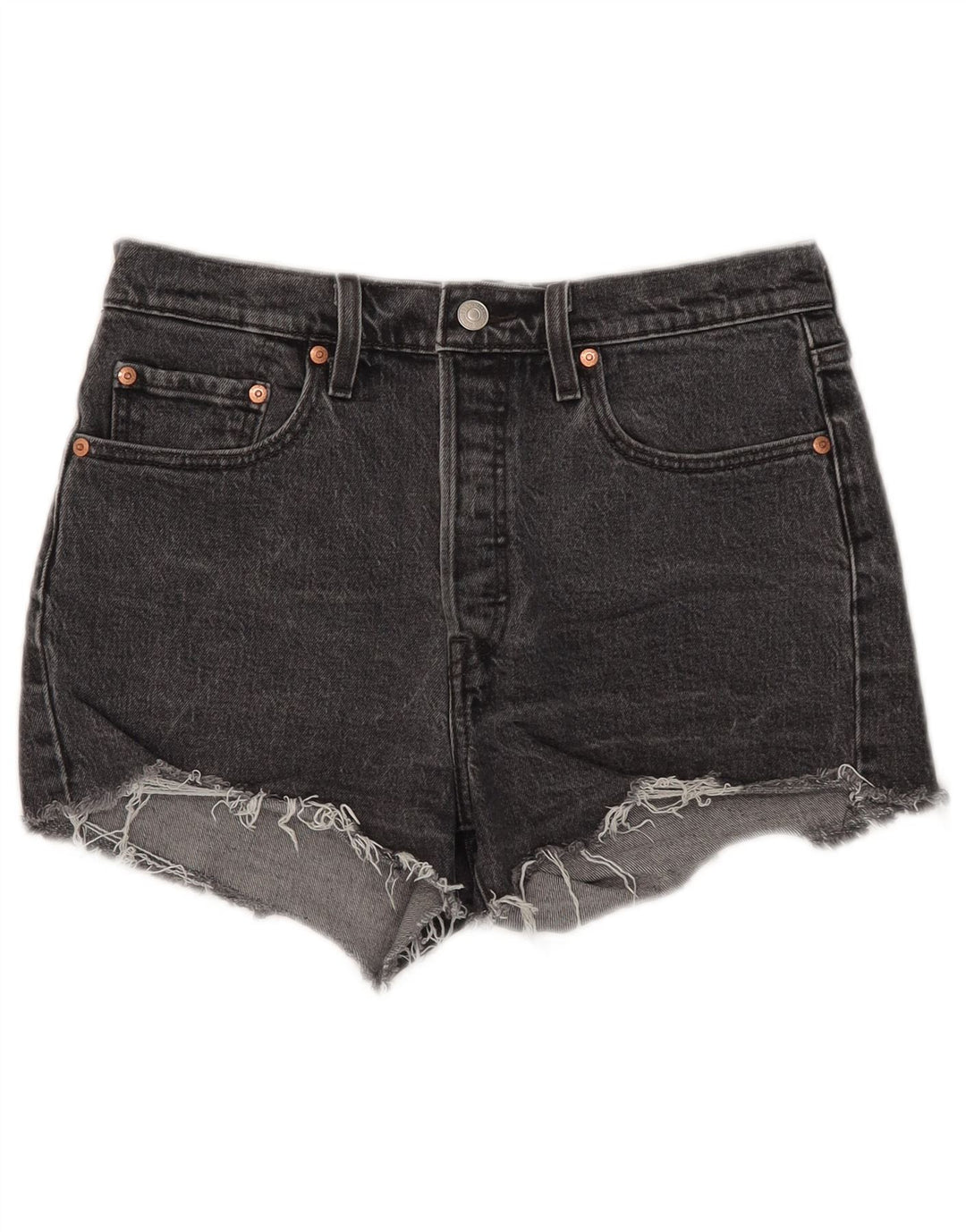 Pantaloni scurți Levi's 501 Denim W28 Medium Black Bumbac