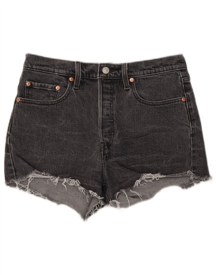 Pantaloni scurți Levi's 501 Denim W28 Medium Black Bumbac