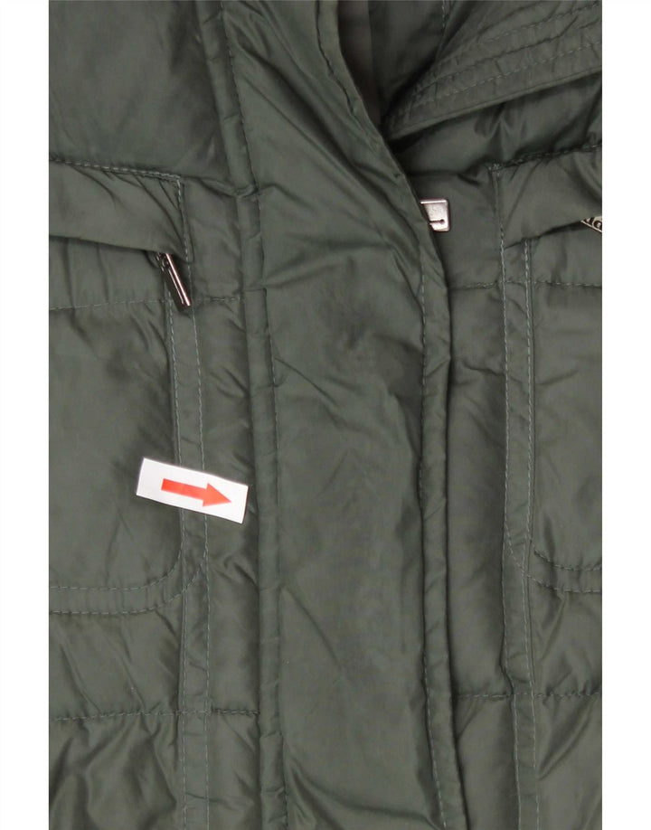 ADD Jachetă căptușită pentru femei UK 12 Medium Khaki Poliamidă