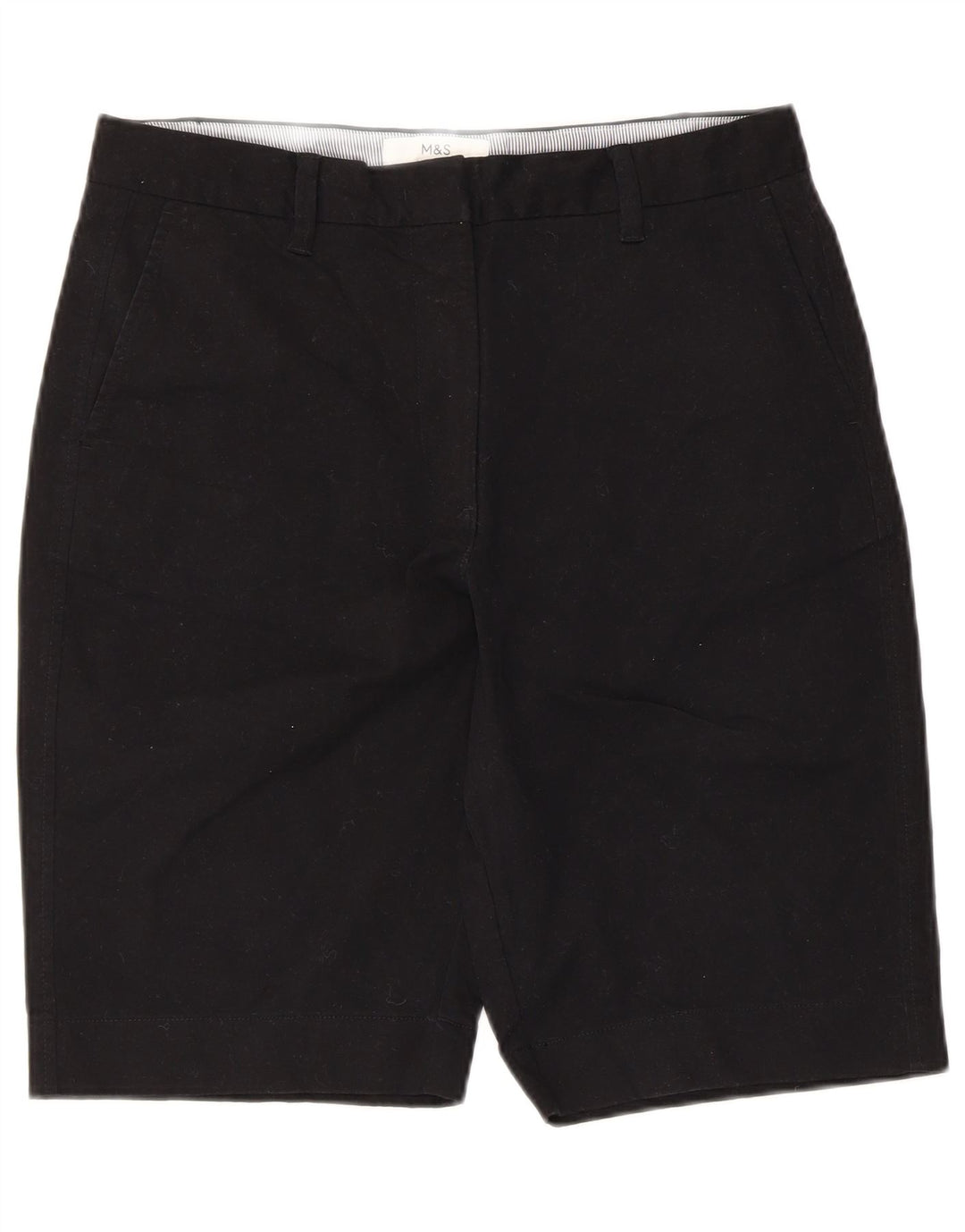 Pantaloni scurti chino pentru femei Marks & Spencer UK 12 Medium W30 Bumbac negru