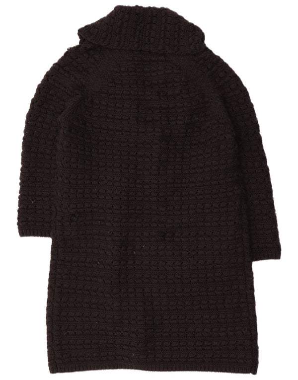 Pulover cardigan deschis supradimensionat pentru femei Zara UK 14 Medium Negru