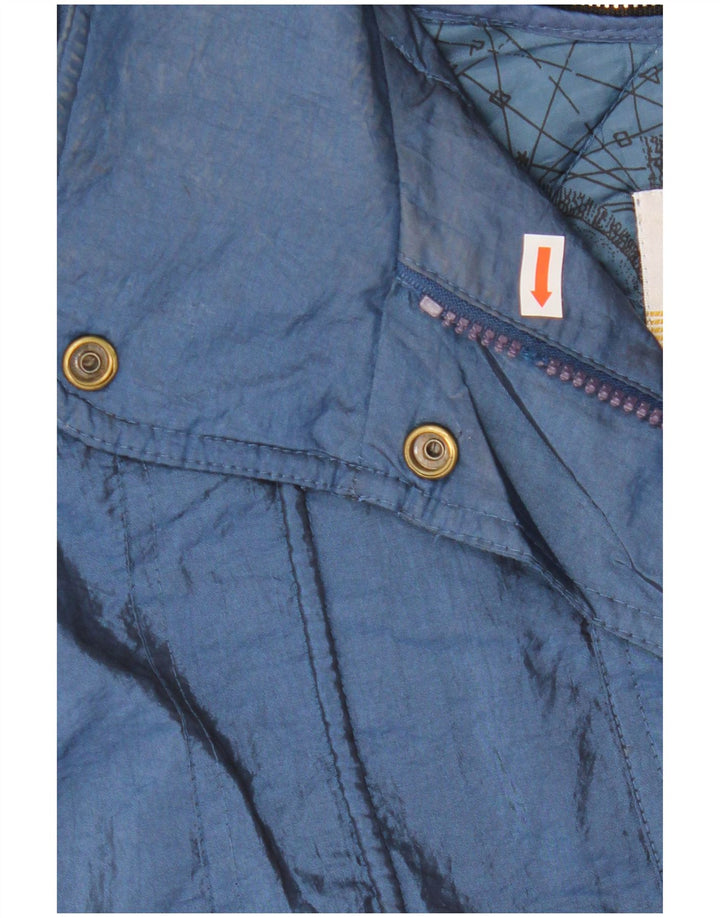 LONDON FOG Jachetă de vânt supradimensionată pentru femei UK 10 Small Bleumarin