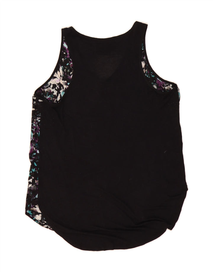 MOSSIMO Womens Vest Top UK 16 Large Black Tie Dye Polyester Vintage Mossimo and Second-Hand Mossimo from Messina Hembry 