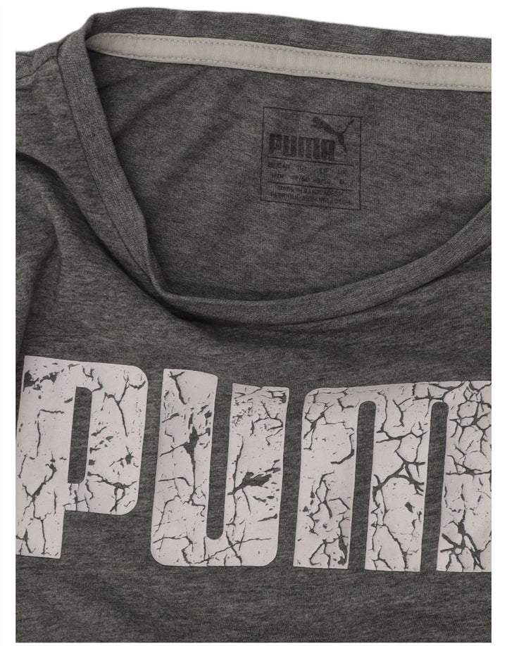 Tricou grafic PUMA pentru bărbați Top Medium Gri