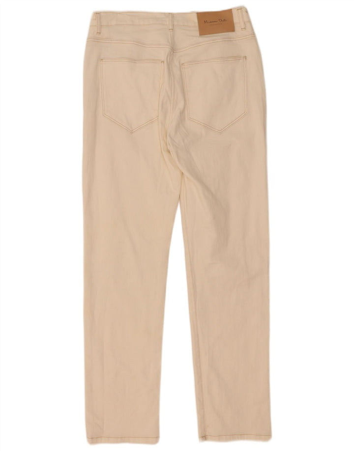 Blugi drepti Massimo Dutti pentru femei EU 40 Medium W30 L29 Bumbac alb