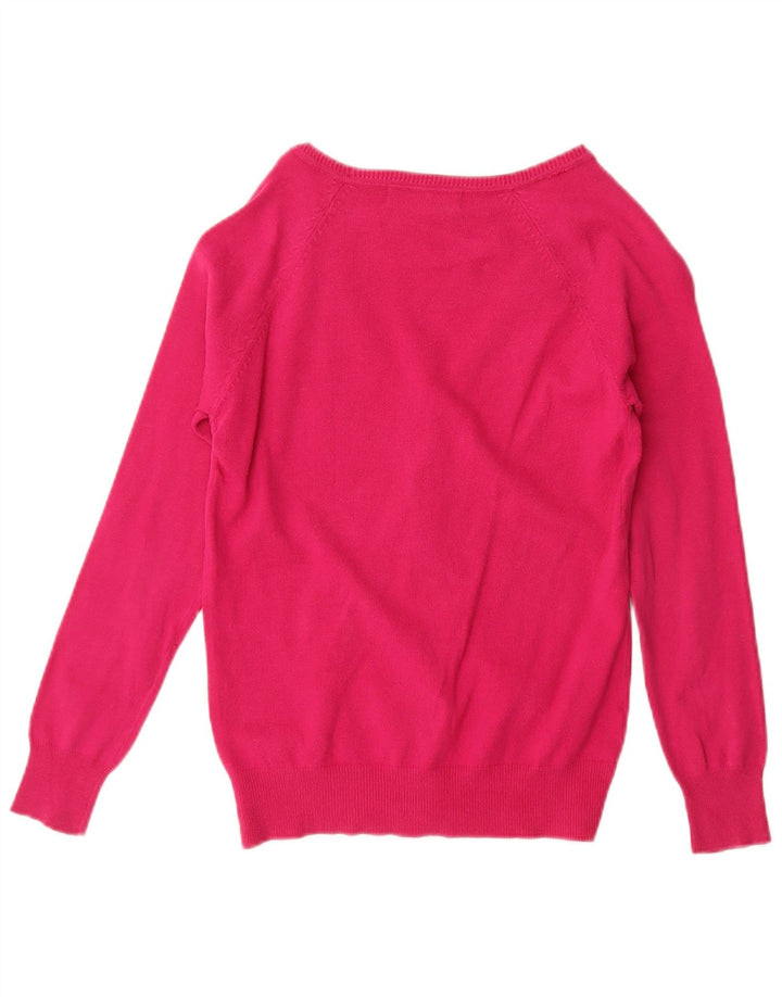 Pulover cardigan pentru femei Zara UK 12 Roz mediu