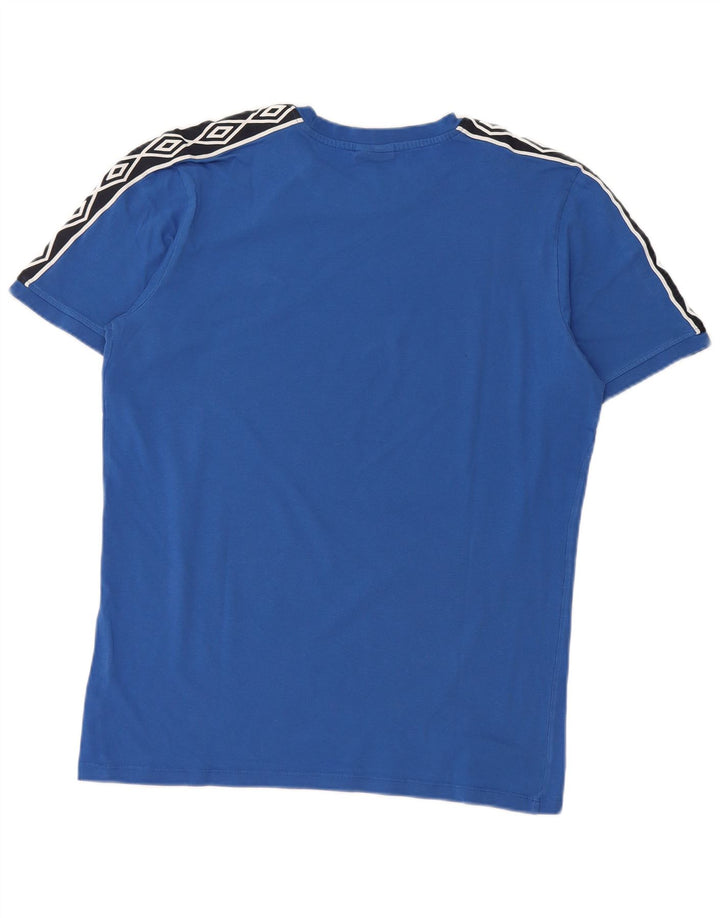 Tricou grafic pentru bărbați Umbro Top Medium Blue Colorblock