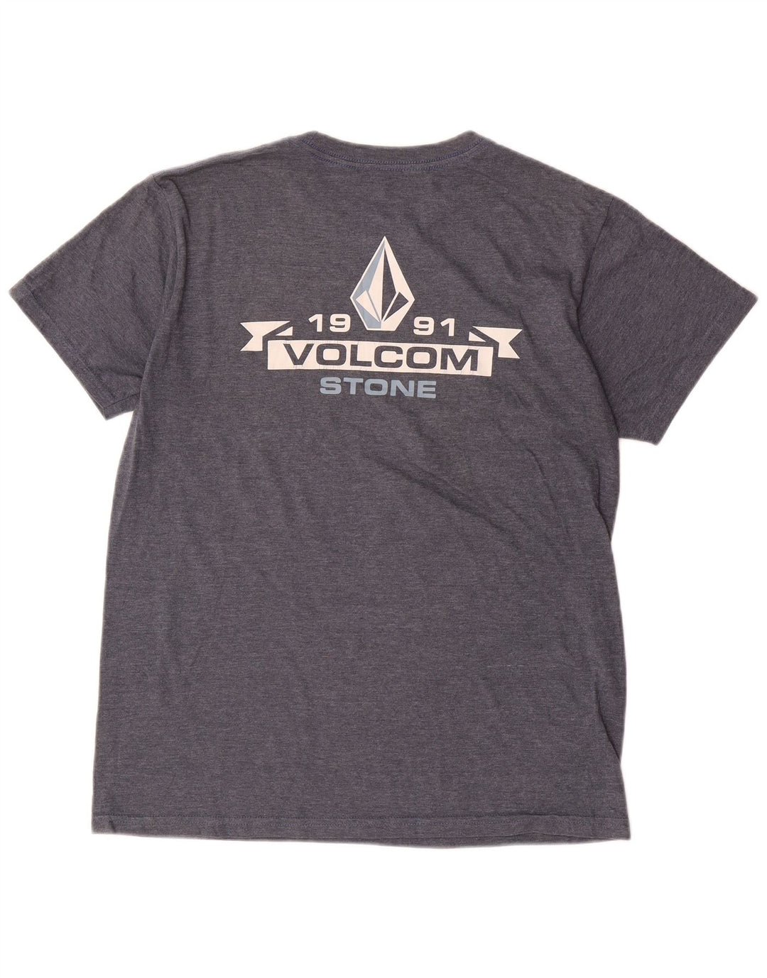 Tricou grafic pentru bărbați Volcom Top mediu din bumbac bleumarin