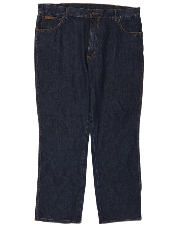 Blugi drepte pentru bărbați Wrangler Texas W40 L32 bumbac bleumarin