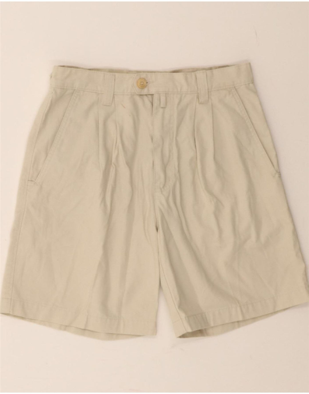 SLAM Womens Pegged Chino Shorts IT 44 Medium W30 Off White Cotton Vintage Slam and Second-Hand Slam from Messina Hembry 