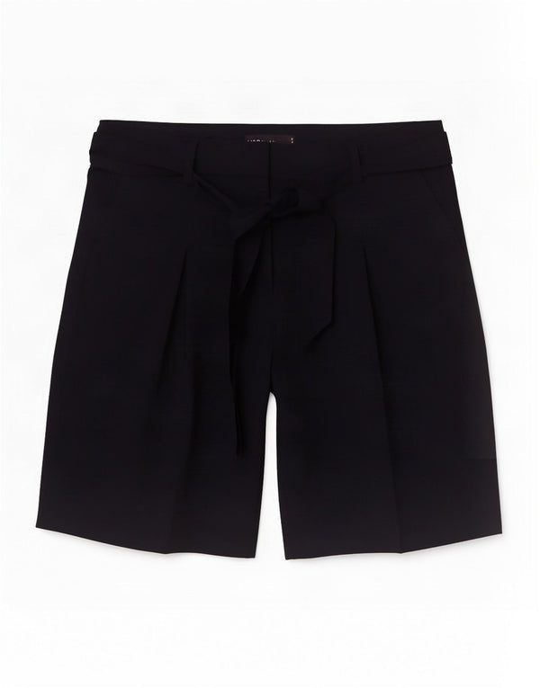 Marks & Spencer Womens High Waist Chino Shorts UK 8 Small W27 Navy Blue