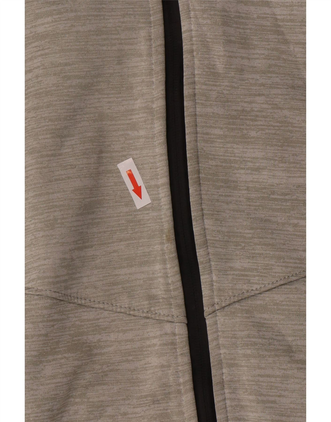 Pulover Superdry pentru femei, cu fermoar, UK 12, poliester cu dungi gri medii