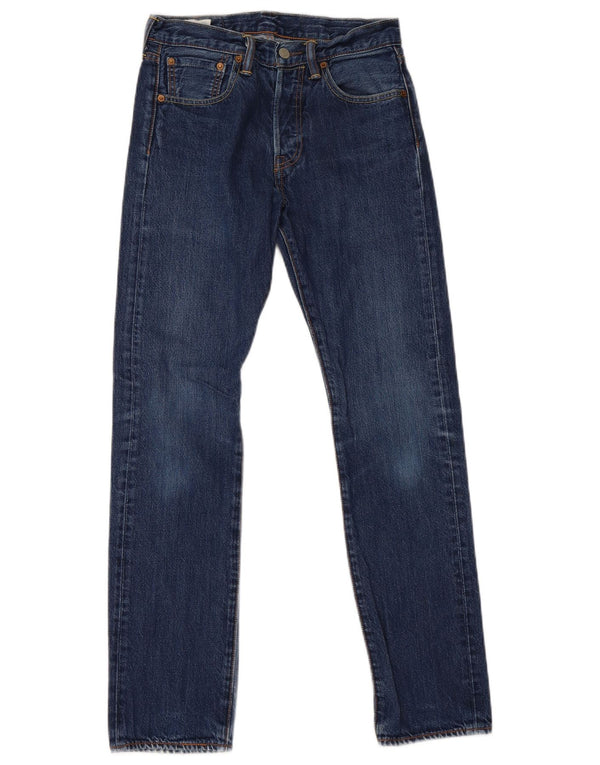 Blugi drepti pentru bărbați Levi's W28 L32 Bumbac bleumarin