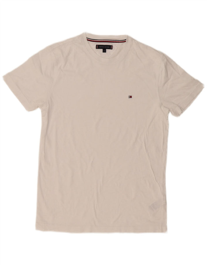 Tricou pentru bărbați Tommy Hilfiger Top mic, alb, bumbac