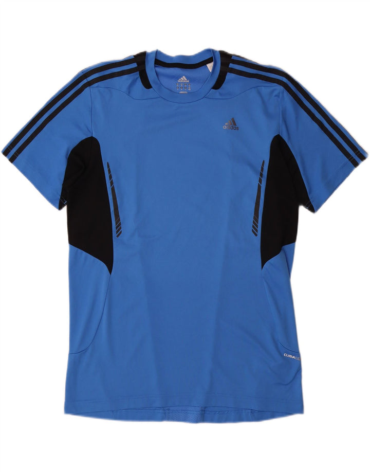 Tricou Climacool pentru bărbați ADIDAS Top Mediu Albastru Poliester Colorblock