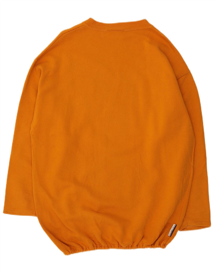 NIDECKER Womens Graphic Sweatshirt Jumper Medium Orange Cotton Retro