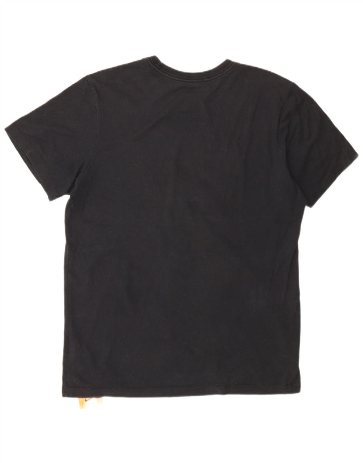 Tricou grafic Nike Dri Fit pentru bărbați Top, bumbac mediu negru