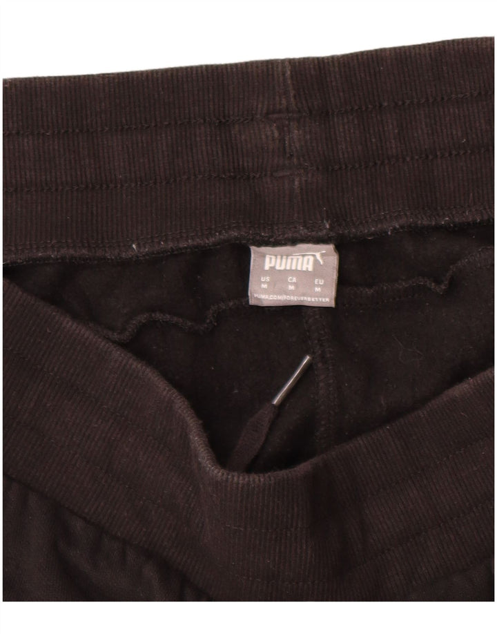 Pantaloni de trening Puma pentru bărbați Joggeri, bumbac mediu negru