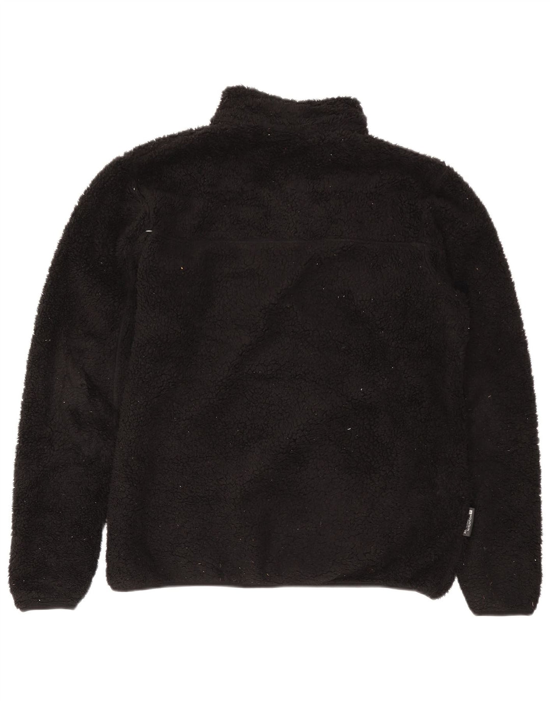 Jumper pentru bărbați Mountain Warehouse, cu fermoar și gât, din lână, mare, negru, poliester