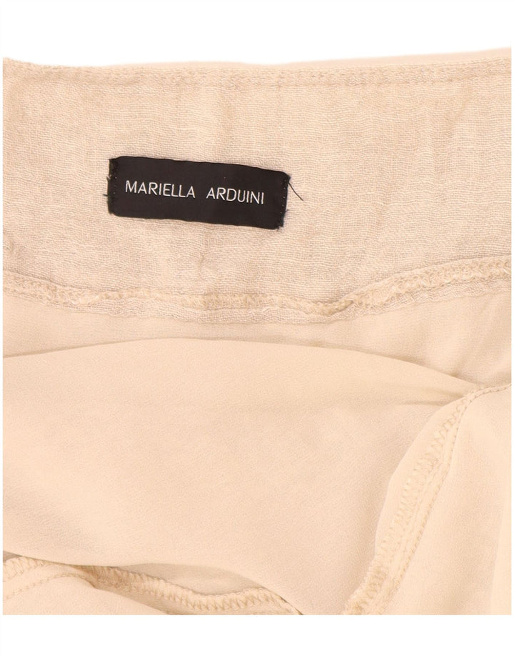 Fusta cu etaje pentru femei VINTAGE cu talie înaltă W28 Bej mediu