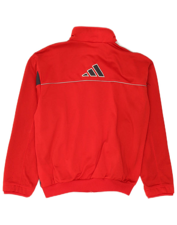 Jachetă de top pentru trening cu grafică Adidas pentru băieți 11-12 ani, roșu colorblock