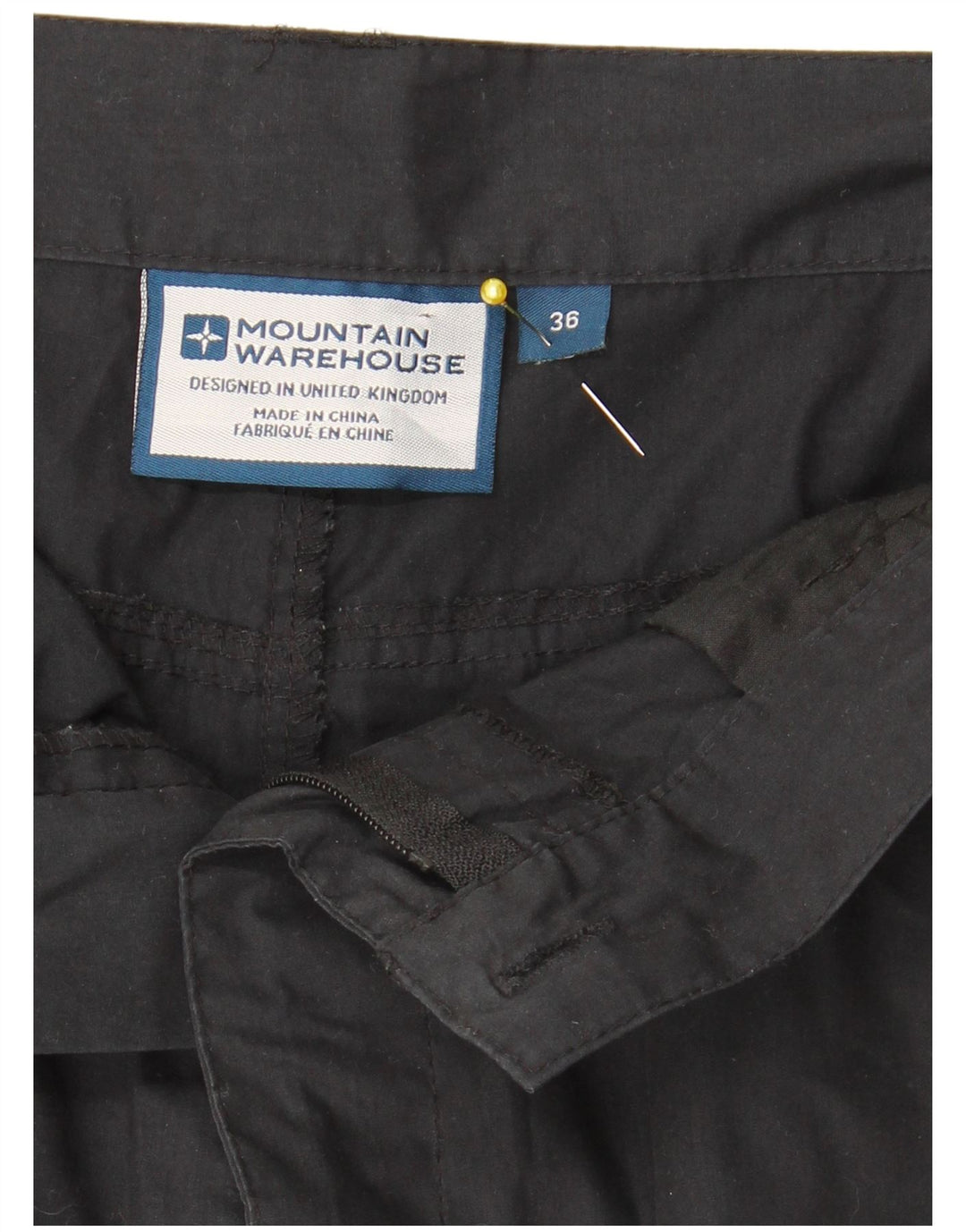 Pantaloni scurți cargo pentru bărbați Mountain Warehouse W36 Poliester negru mare