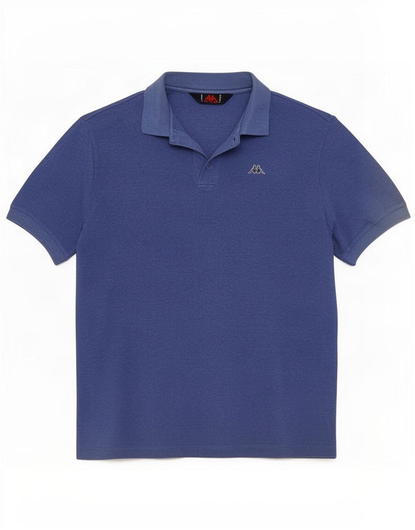 Kappa tricou polo pentru bărbați, bumbac albastru mediu