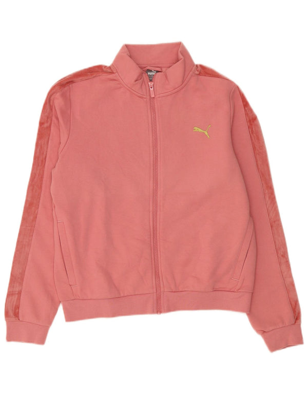 Jachetă de top pentru trening Puma pentru femei, UK 16, mare, roz, bumbac