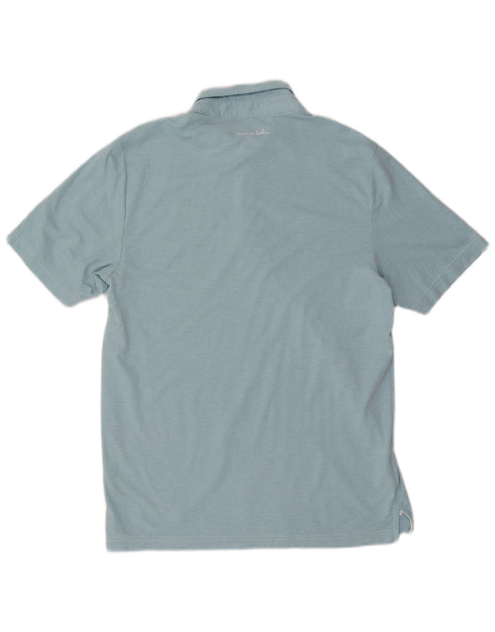 Tricou polo pentru bărbați Travis Mathew, bumbac albastru mediu