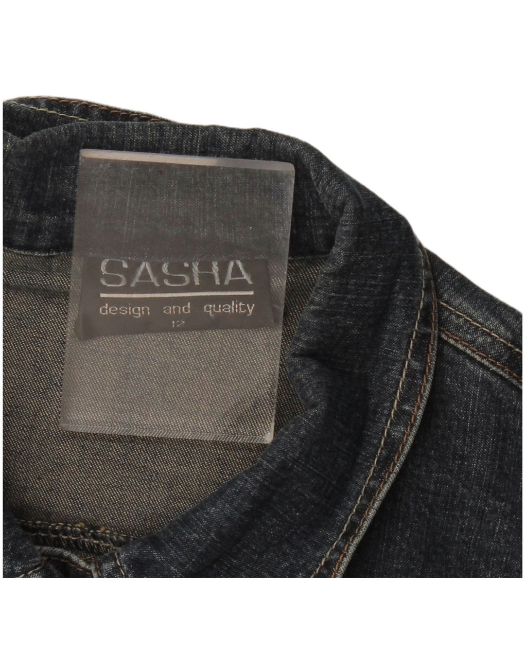 Jachetă de blugi pentru femei SASHA UK 12 Medium Bleumarin