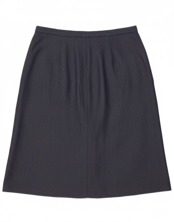 Fusta A-Line pentru femei Vintage W34 Large Blue