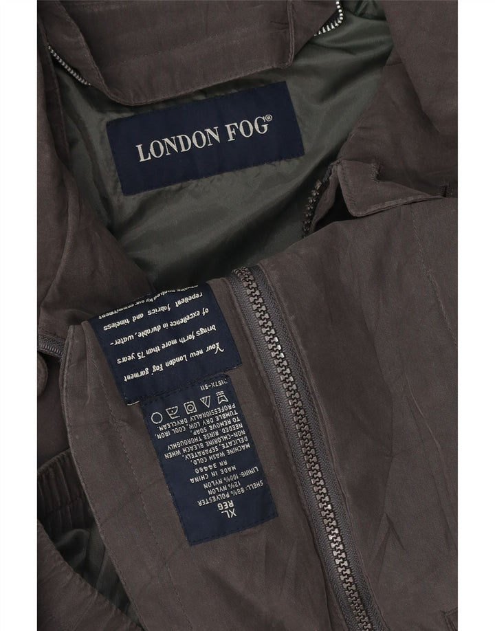 Jachetă bomber pentru bărbați LONDON FOG UK 42 XL poliester gri